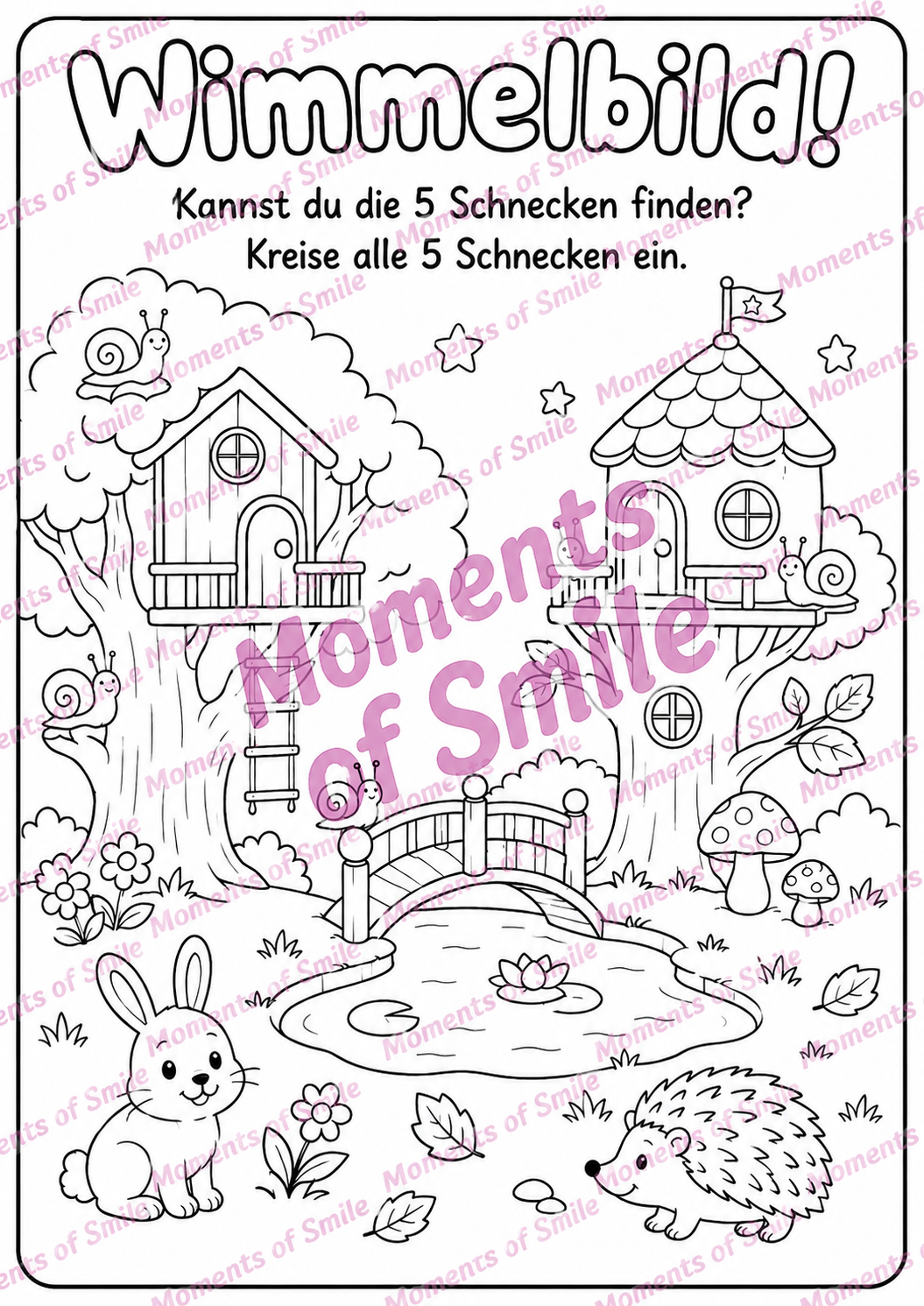 Vorschau Wimmelbild Schnecken suchen